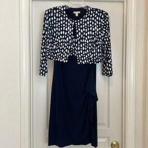 cb established 1962 Navy dress with jacket